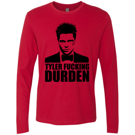 T-Shirts Red / Small Tyler Fucking Durden Men's Premium Long Sleeve