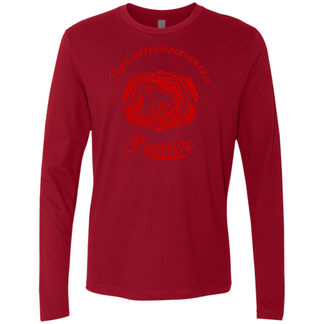 T-Shirts Cardinal / Small Tyrannosaurus Men's Premium Long Sleeve