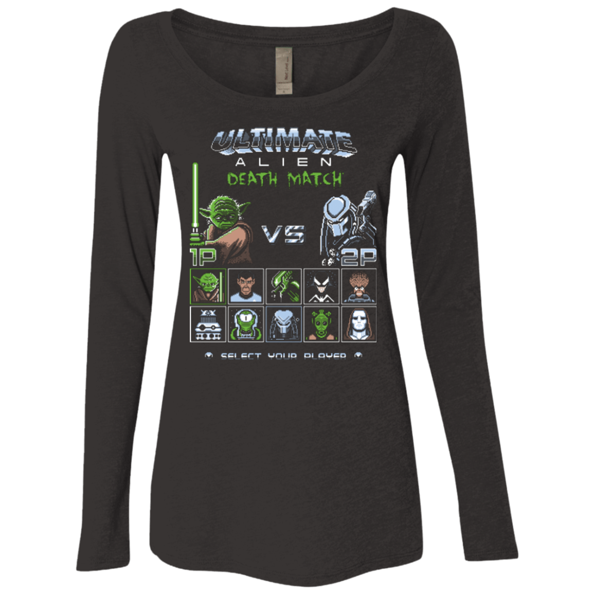 T-Shirts Vintage Black / Small Ultimate alien deathmatch Women's Triblend Long Sleeve Shirt
