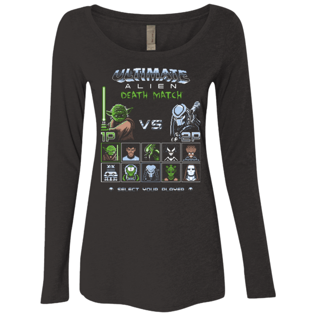 T-Shirts Vintage Black / Small Ultimate alien deathmatch Women's Triblend Long Sleeve Shirt