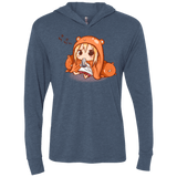 T-Shirts Indigo / X-Small Umaru Chan Triblend Long Sleeve Hoodie Tee