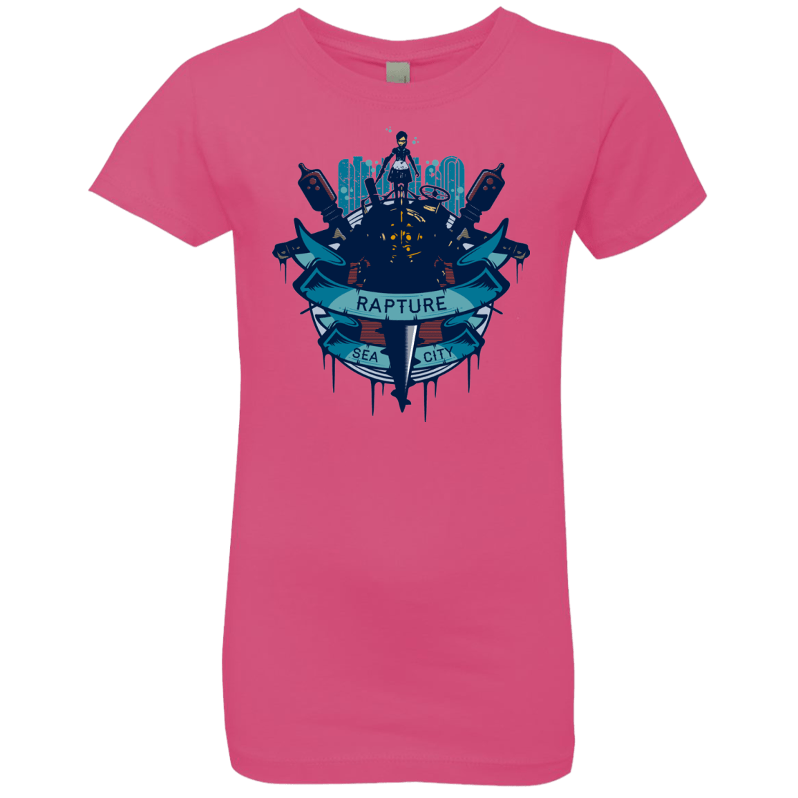 T-Shirts Hot Pink / YXS Under The Sea Girls Premium T-Shirt