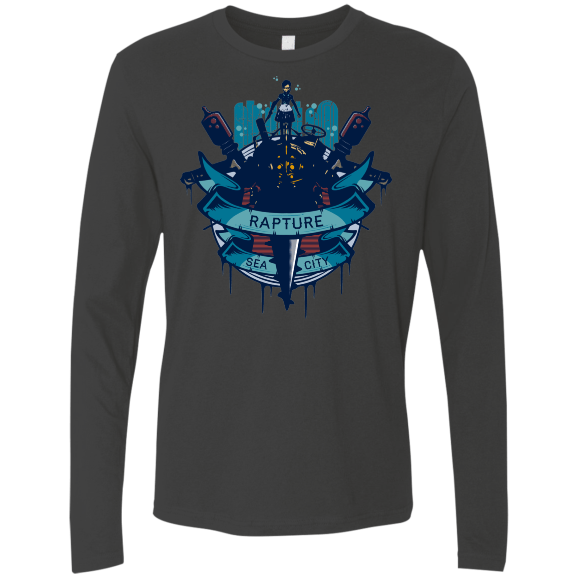 T-Shirts Heavy Metal / S Under The Sea Men's Premium Long Sleeve