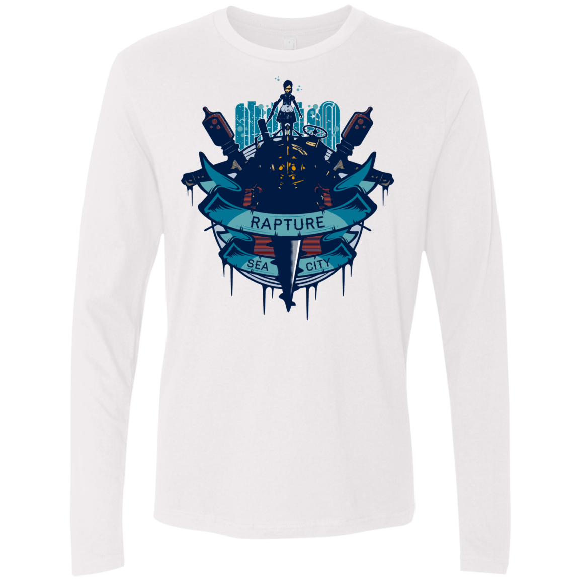 T-Shirts White / S Under The Sea Men's Premium Long Sleeve
