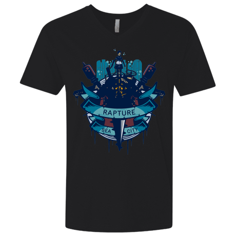 T-Shirts Black / X-Small Under The Sea Men's Premium V-Neck