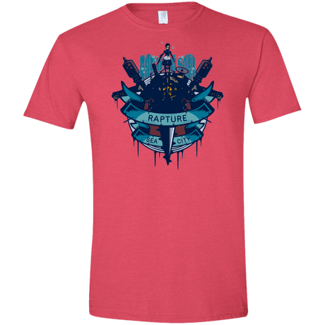 T-Shirts Heather Red / S Under The Sea Men's Semi-Fitted Softstyle