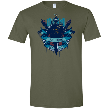 T-Shirts Military Green / S Under The Sea Men's Semi-Fitted Softstyle