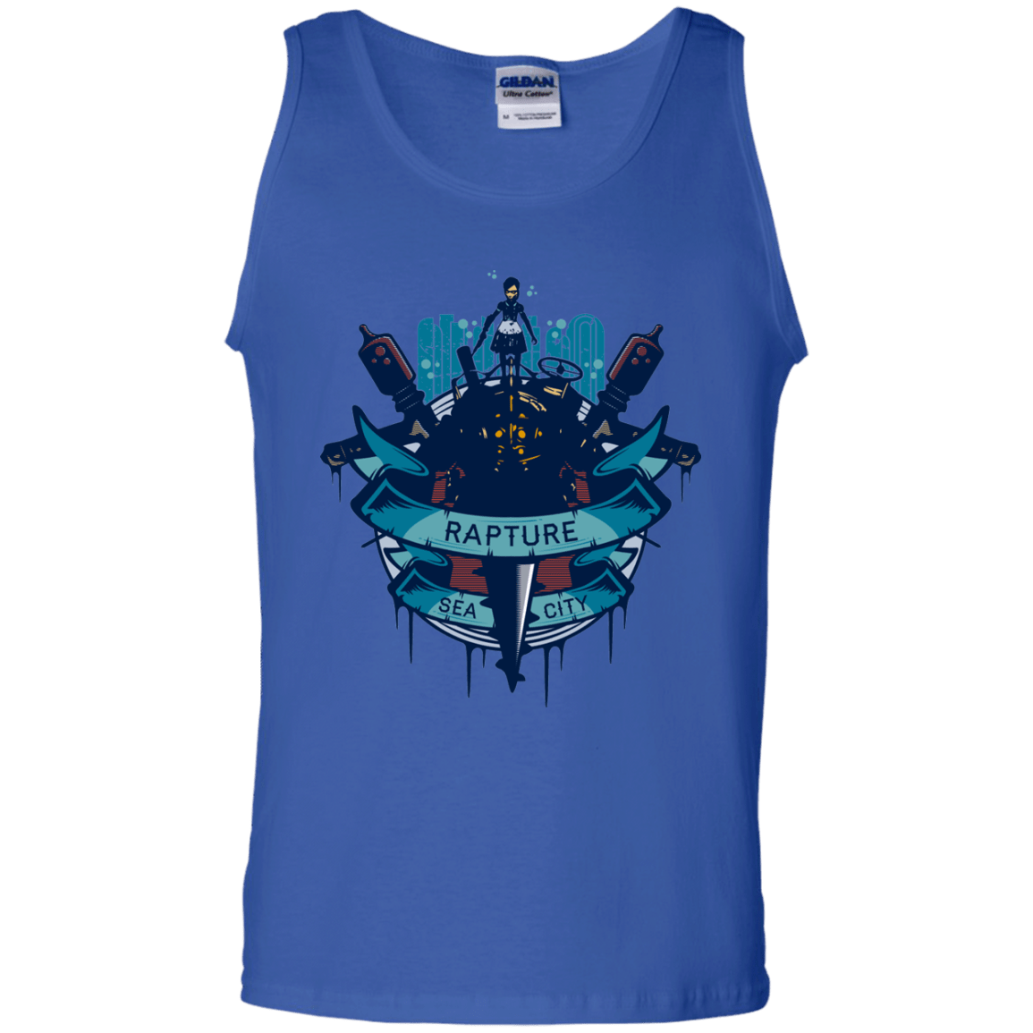 T-Shirts Royal / S Under The Sea Men's Tank Top