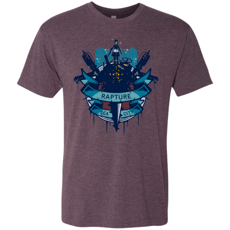 T-Shirts Vintage Purple / S Under The Sea Men's Triblend T-Shirt