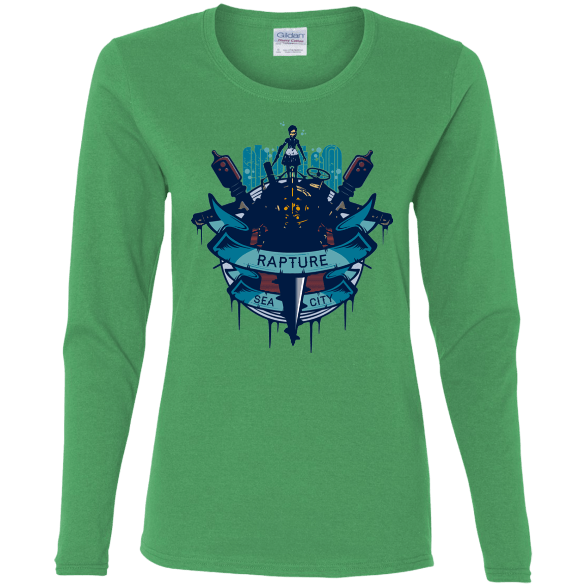 T-Shirts Irish Green / S Under The Sea Women's Long Sleeve T-Shirt