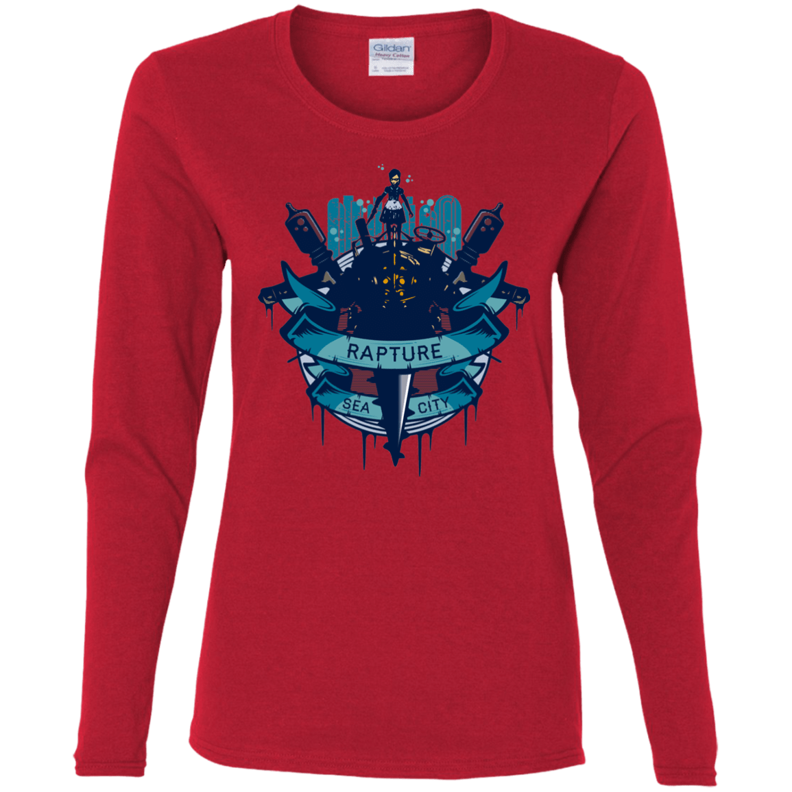 T-Shirts Red / S Under The Sea Women's Long Sleeve T-Shirt