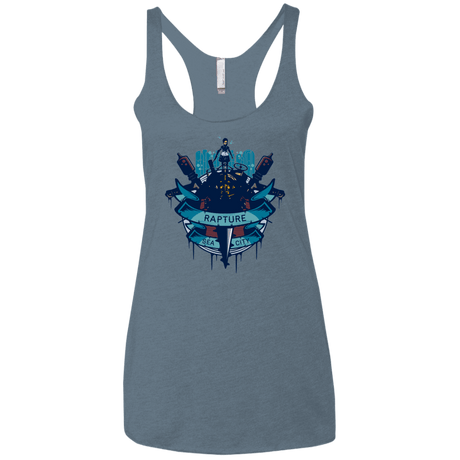 T-Shirts Indigo / X-Small Under The Sea Women's Triblend Racerback Tank