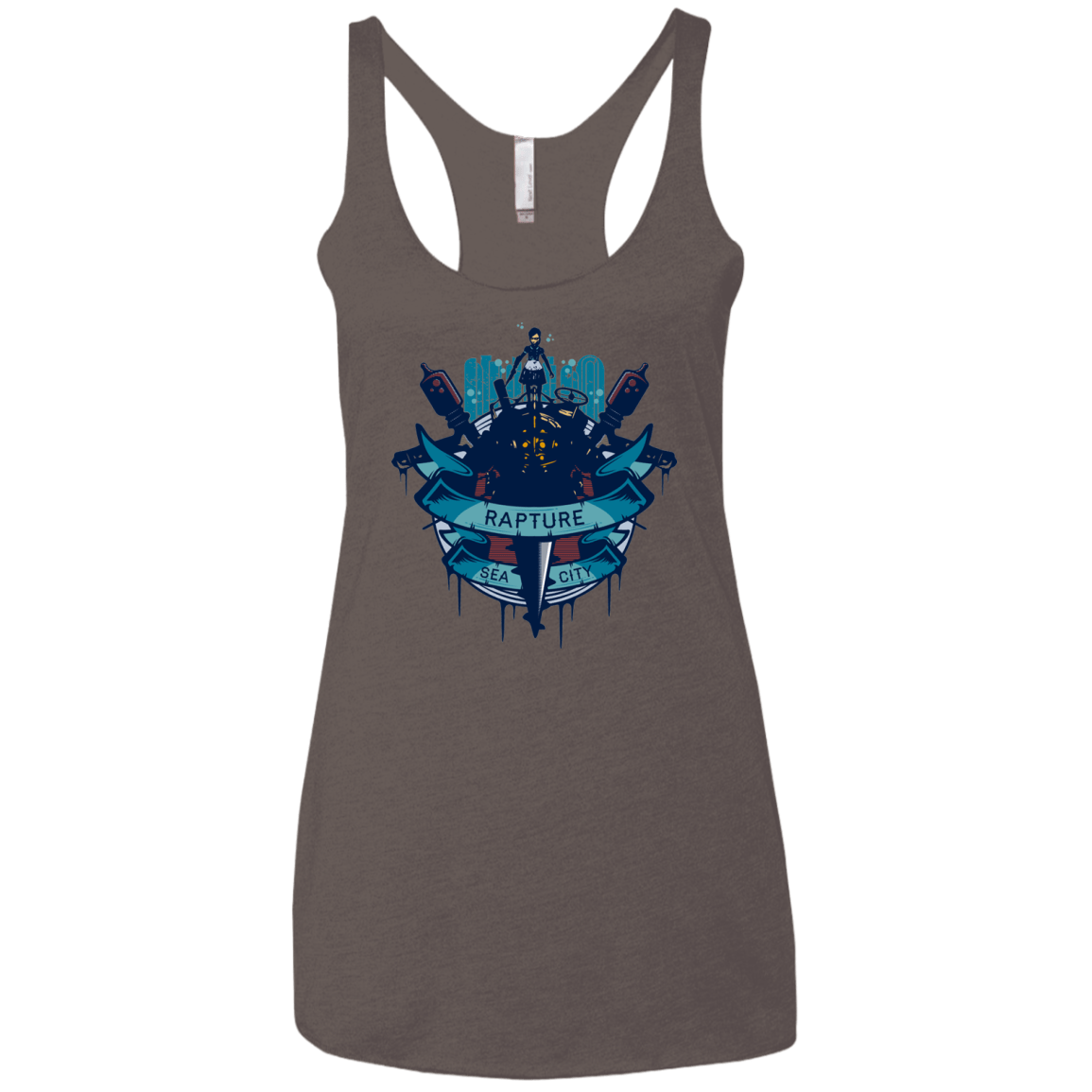 T-Shirts Macchiato / X-Small Under The Sea Women's Triblend Racerback Tank