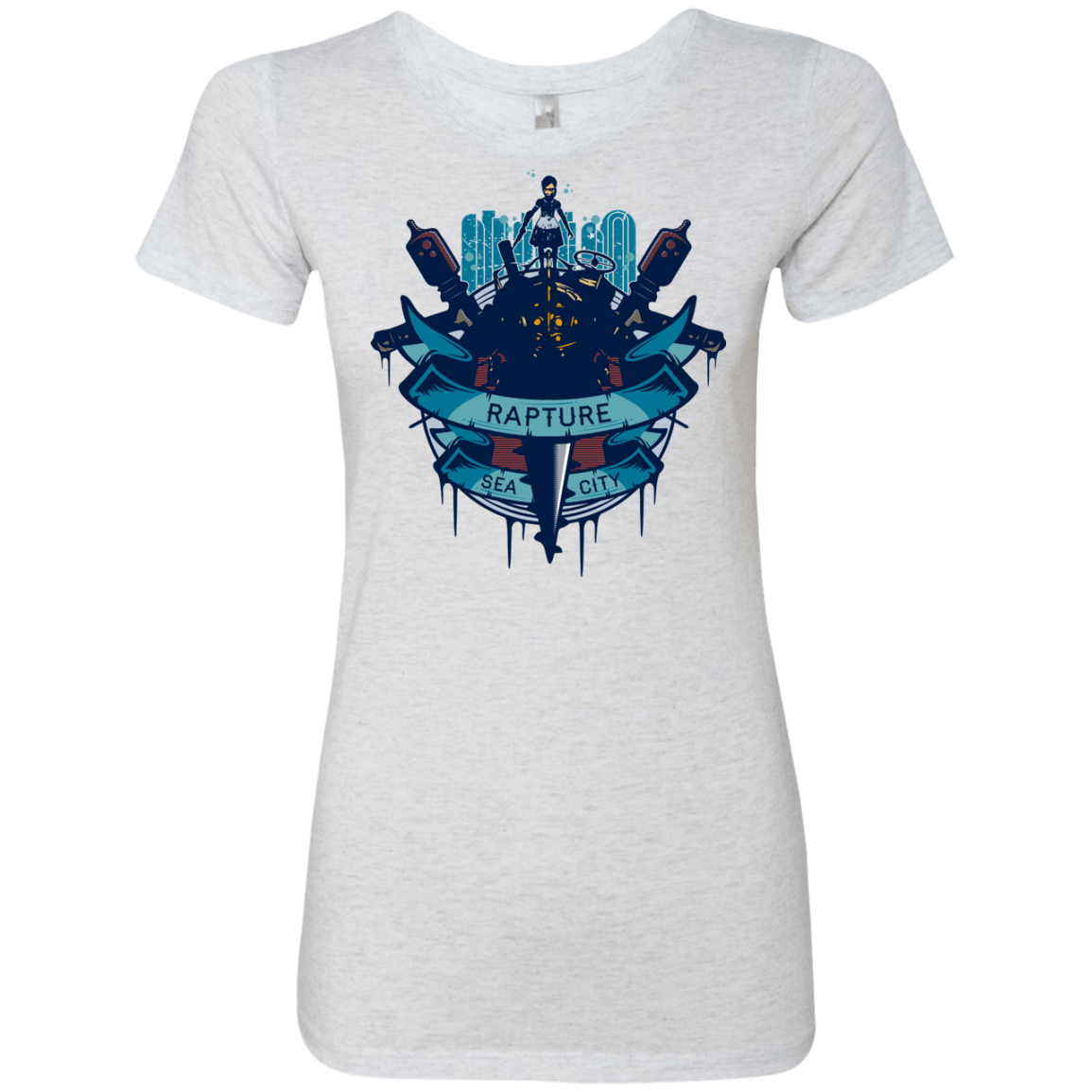 T-Shirts Heather White / S Under The Sea Women's Triblend T-Shirt