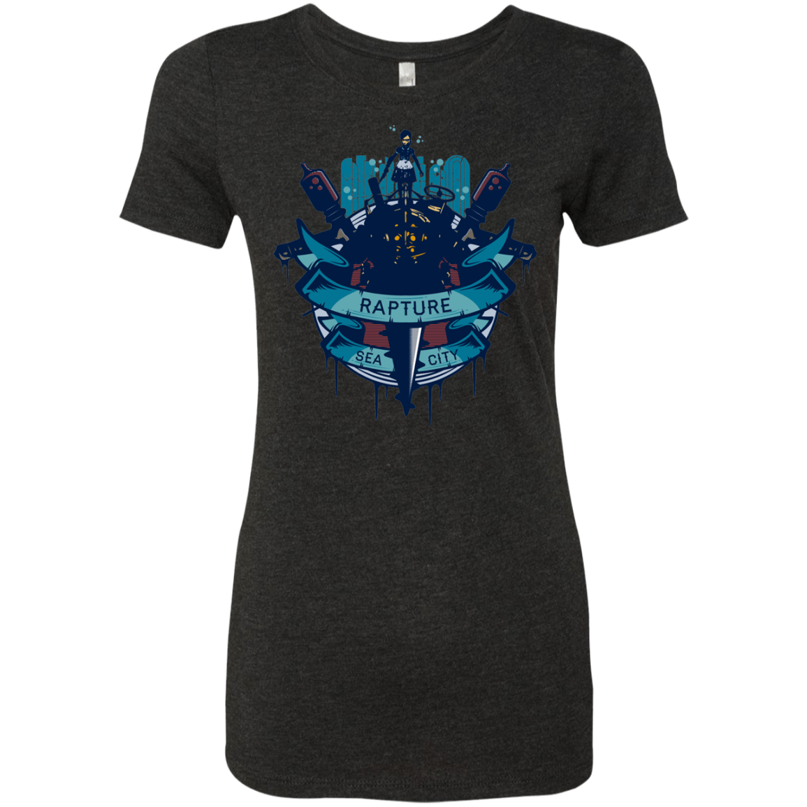 T-Shirts Vintage Black / S Under The Sea Women's Triblend T-Shirt
