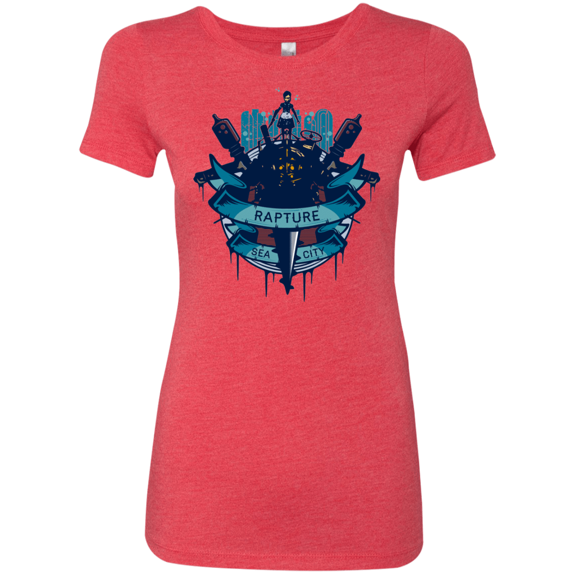 T-Shirts Vintage Red / S Under The Sea Women's Triblend T-Shirt