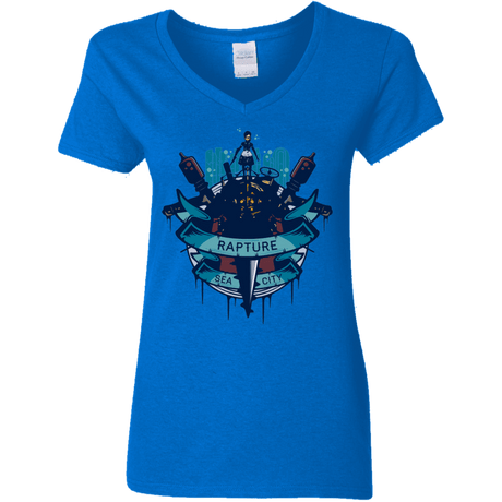 T-Shirts Royal / S Under The Sea Women's V-Neck T-Shirt