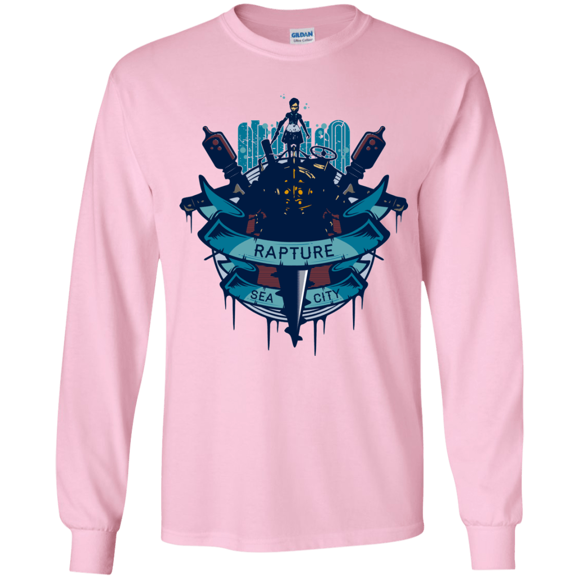 T-Shirts Light Pink / YS Under The Sea Youth Long Sleeve T-Shirt