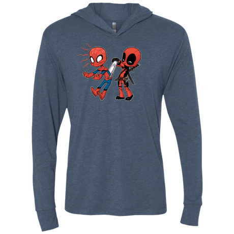 T-Shirts Indigo / X-Small Underoos Triblend Long Sleeve Hoodie Tee