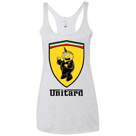 T-Shirts Heather White / X-Small Unitardi Women's Triblend Racerback Tank