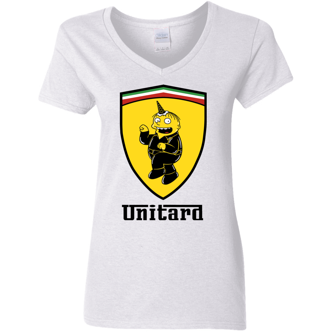 T-Shirts White / S Unitardi Women's V-Neck T-Shirt