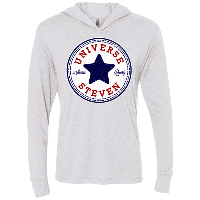 T-Shirts Heather White / X-Small Universe Steven Triblend Long Sleeve Hoodie Tee