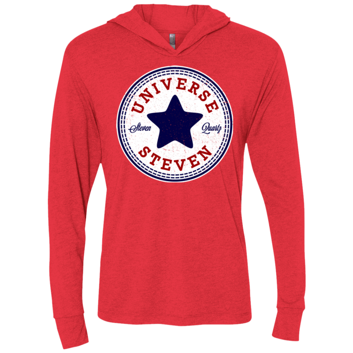 T-Shirts Vintage Red / X-Small Universe Steven Triblend Long Sleeve Hoodie Tee