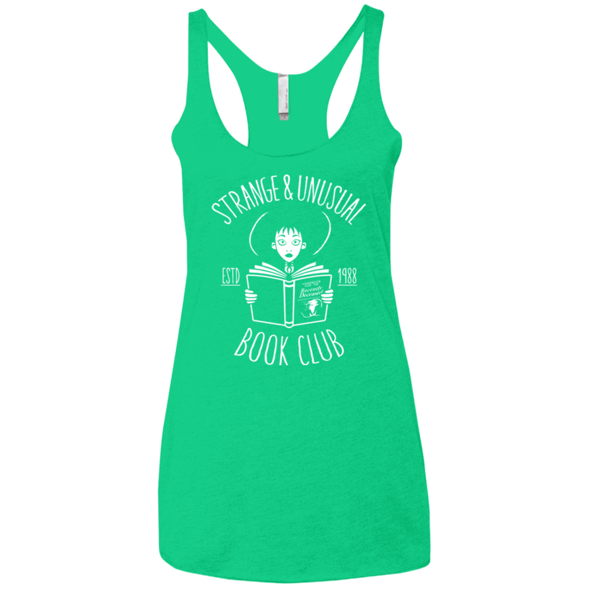 T-Shirts Envy / X-Small Unusual Book Club Women's Triblend Racerback Tank
