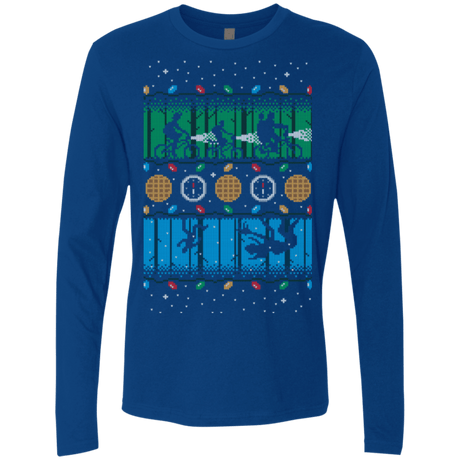 T-Shirts Royal / Small Upside Down Christmas Men's Premium Long Sleeve