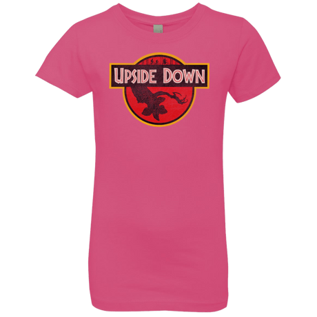 T-Shirts Hot Pink / YXS Upside Down Girls Premium T-Shirt