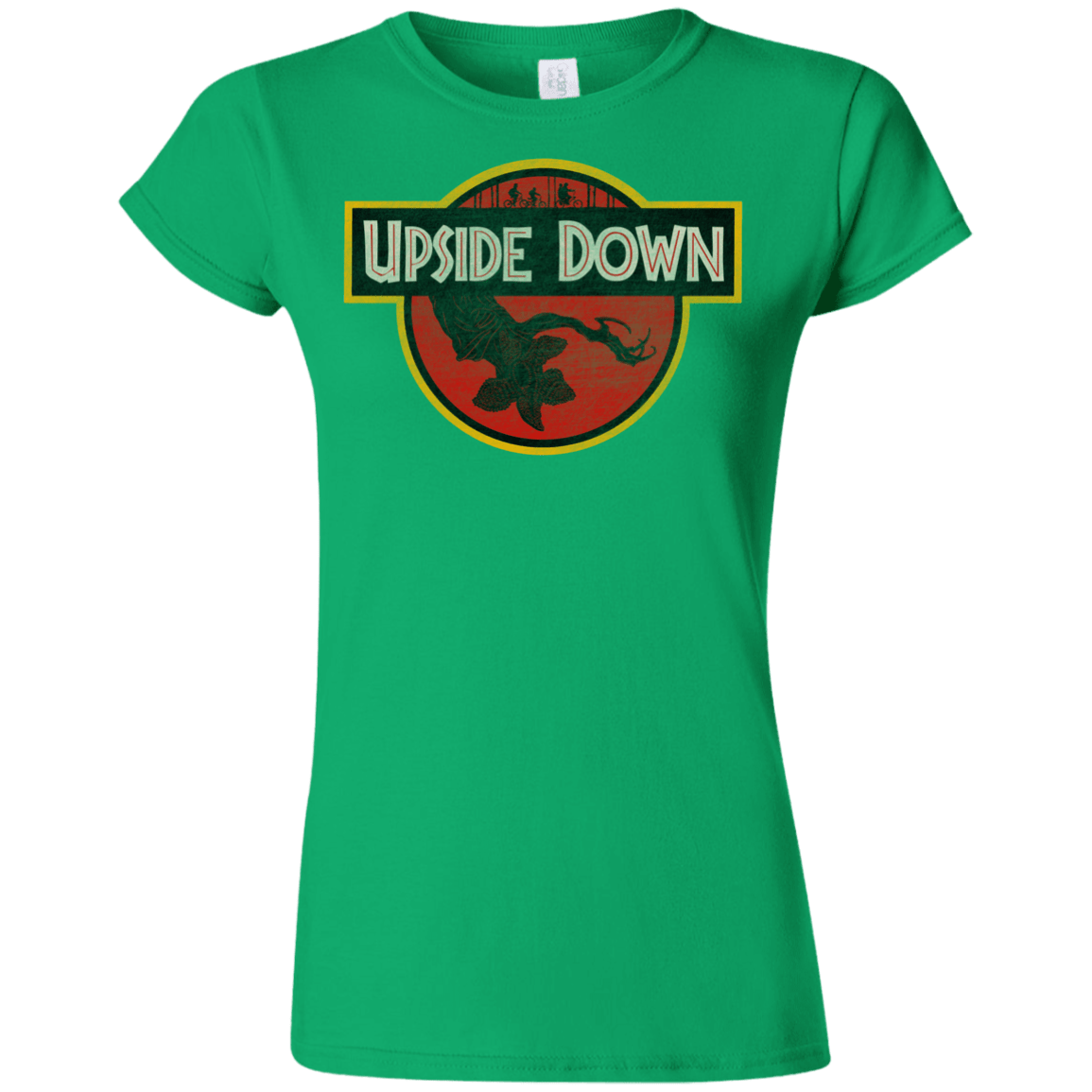 T-Shirts Irish Green / S Upside Down Junior Slimmer-Fit T-Shirt