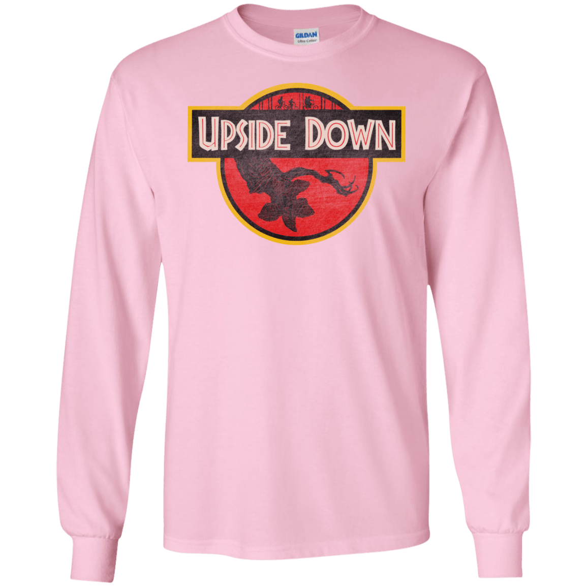 T-Shirts Light Pink / S Upside Down Men's Long Sleeve T-Shirt