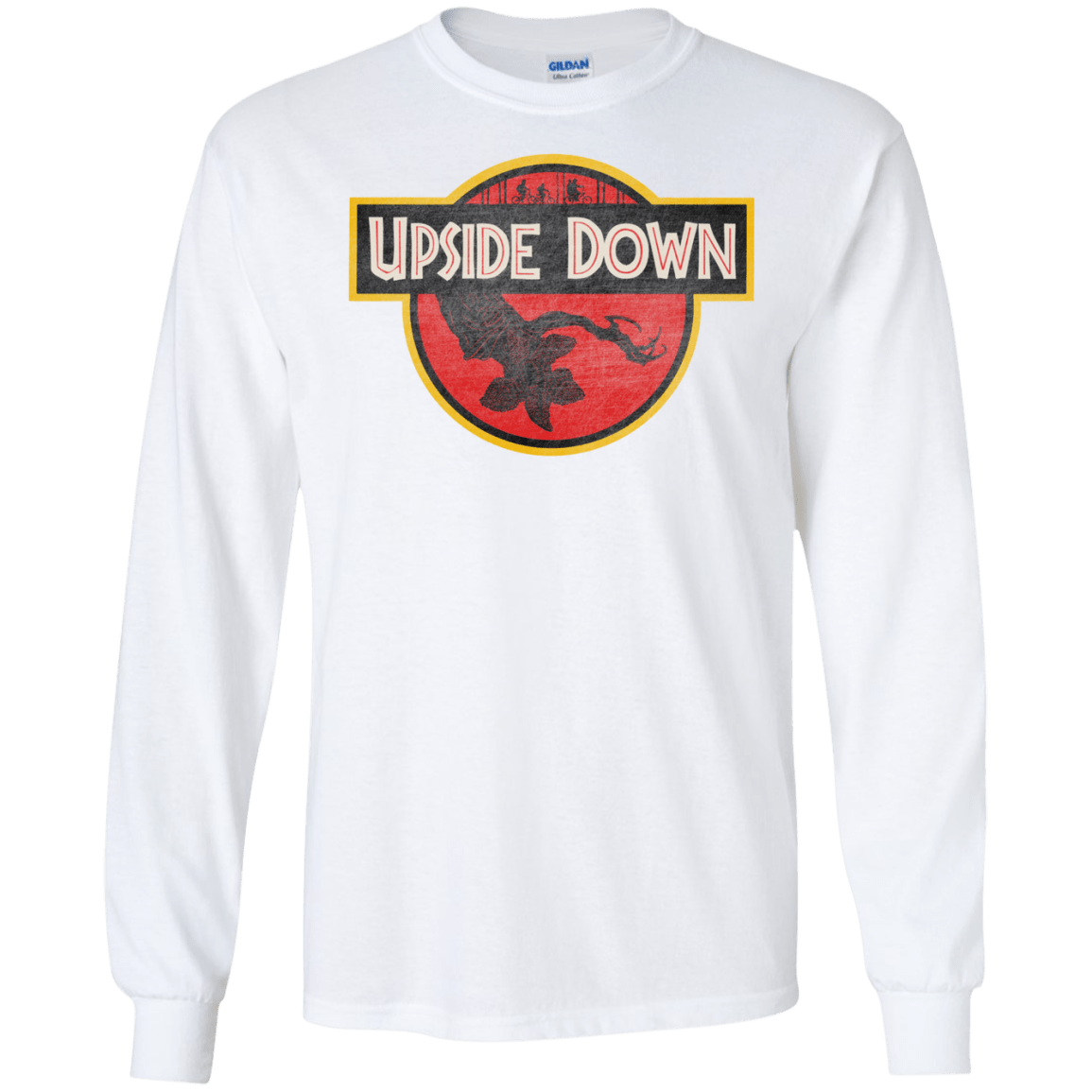 T-Shirts White / S Upside Down Men's Long Sleeve T-Shirt