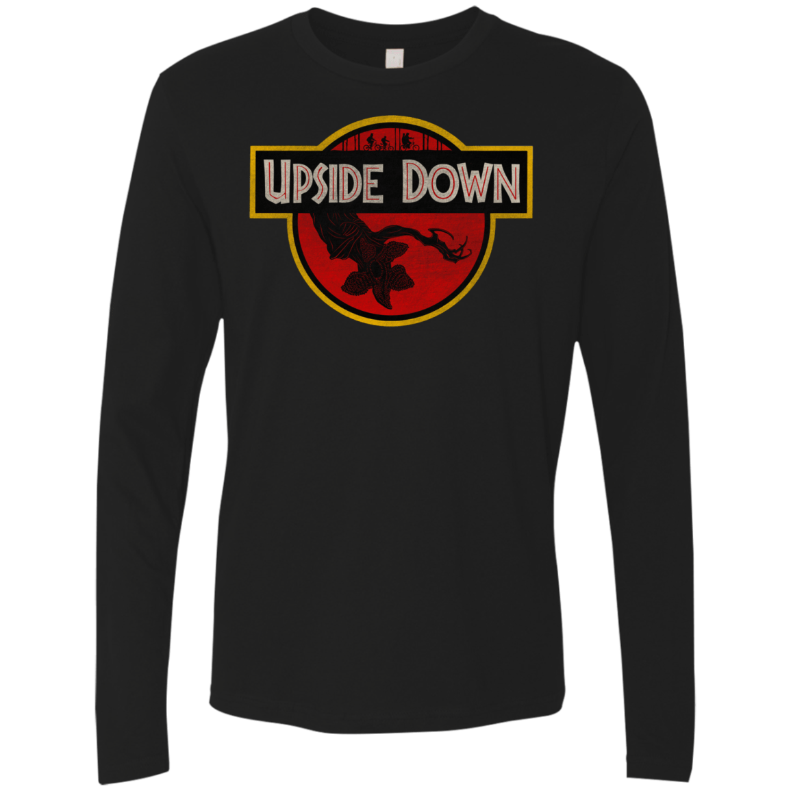 T-Shirts Black / S Upside Down Men's Premium Long Sleeve