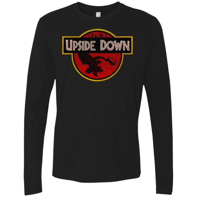 T-Shirts Black / S Upside Down Men's Premium Long Sleeve