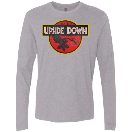 T-Shirts Heather Grey / S Upside Down Men's Premium Long Sleeve