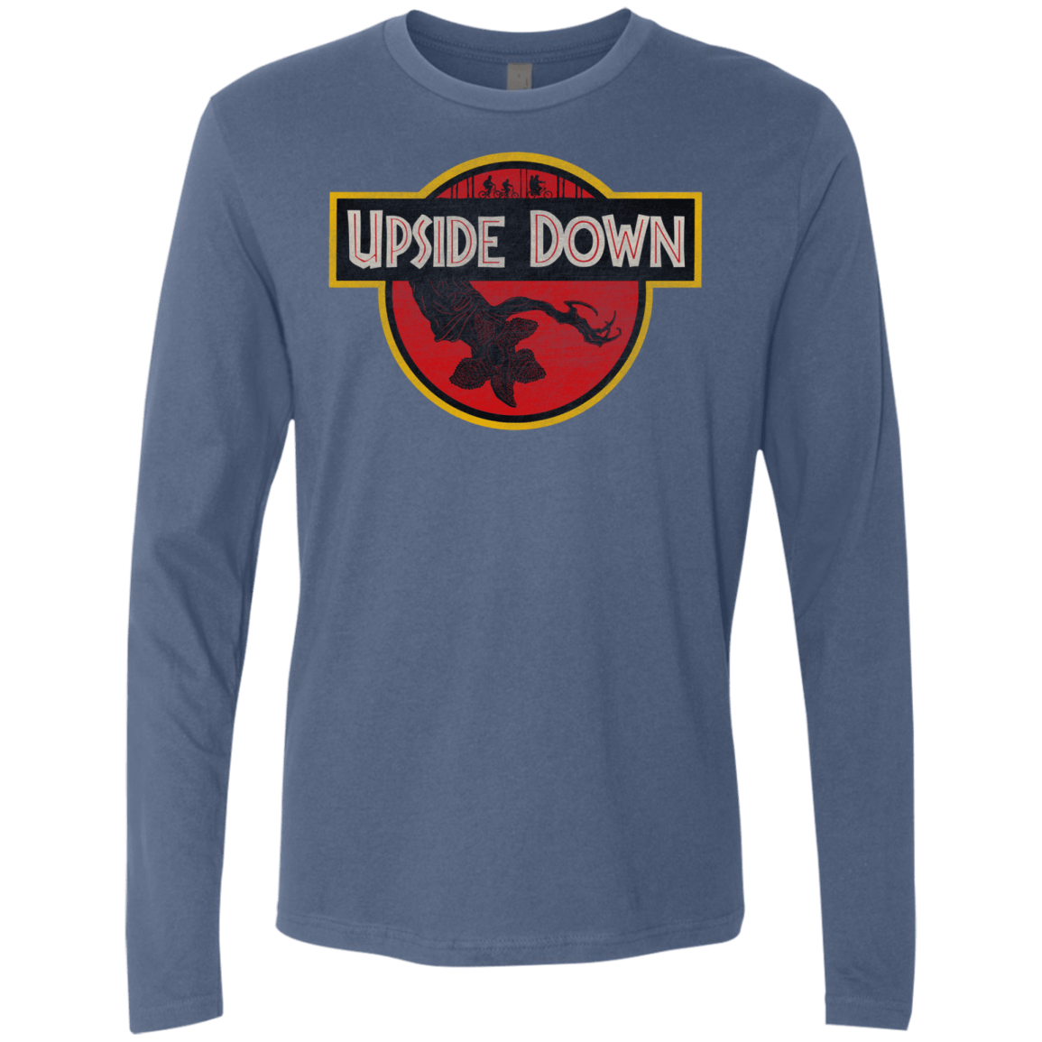 T-Shirts Indigo / S Upside Down Men's Premium Long Sleeve