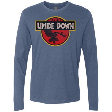 T-Shirts Indigo / S Upside Down Men's Premium Long Sleeve