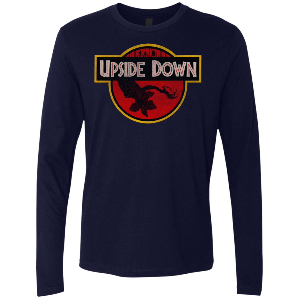 T-Shirts Midnight Navy / S Upside Down Men's Premium Long Sleeve
