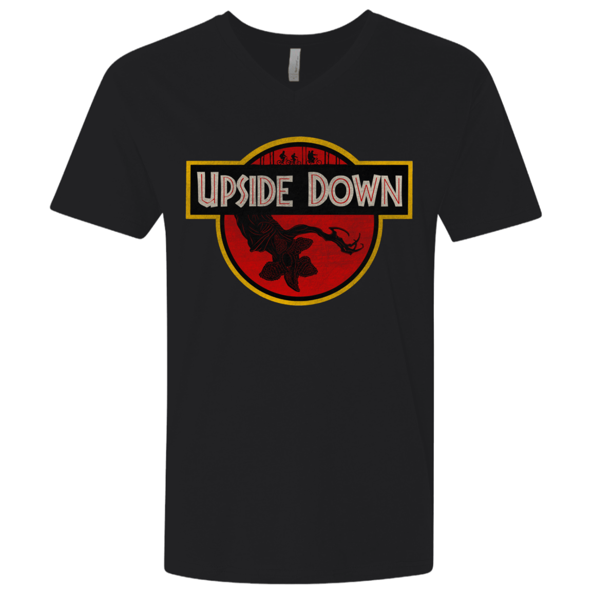 T-Shirts Black / X-Small Upside Down Men's Premium V-Neck