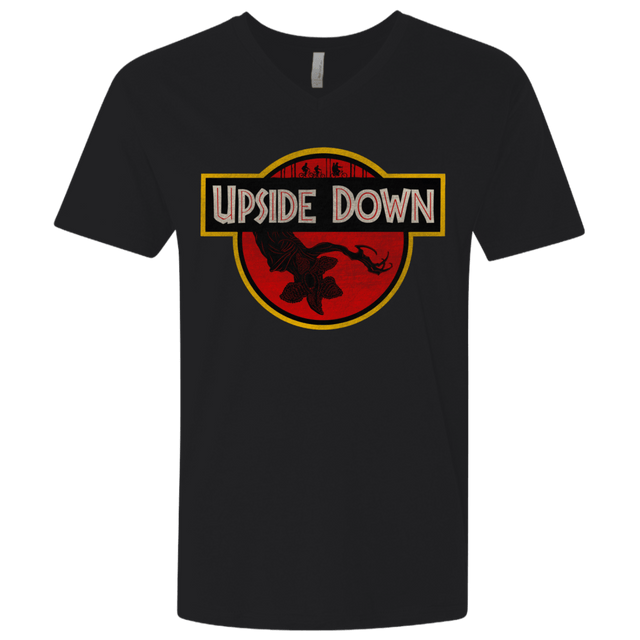 T-Shirts Black / X-Small Upside Down Men's Premium V-Neck