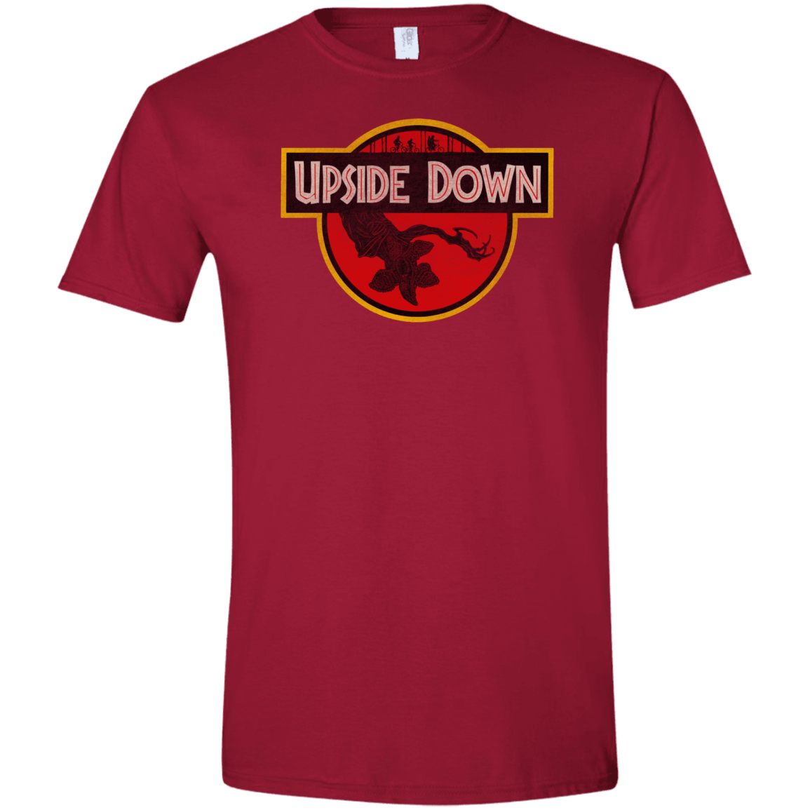 T-Shirts Cardinal Red / S Upside Down Men's Semi-Fitted Softstyle