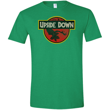 T-Shirts Heather Irish Green / S Upside Down Men's Semi-Fitted Softstyle