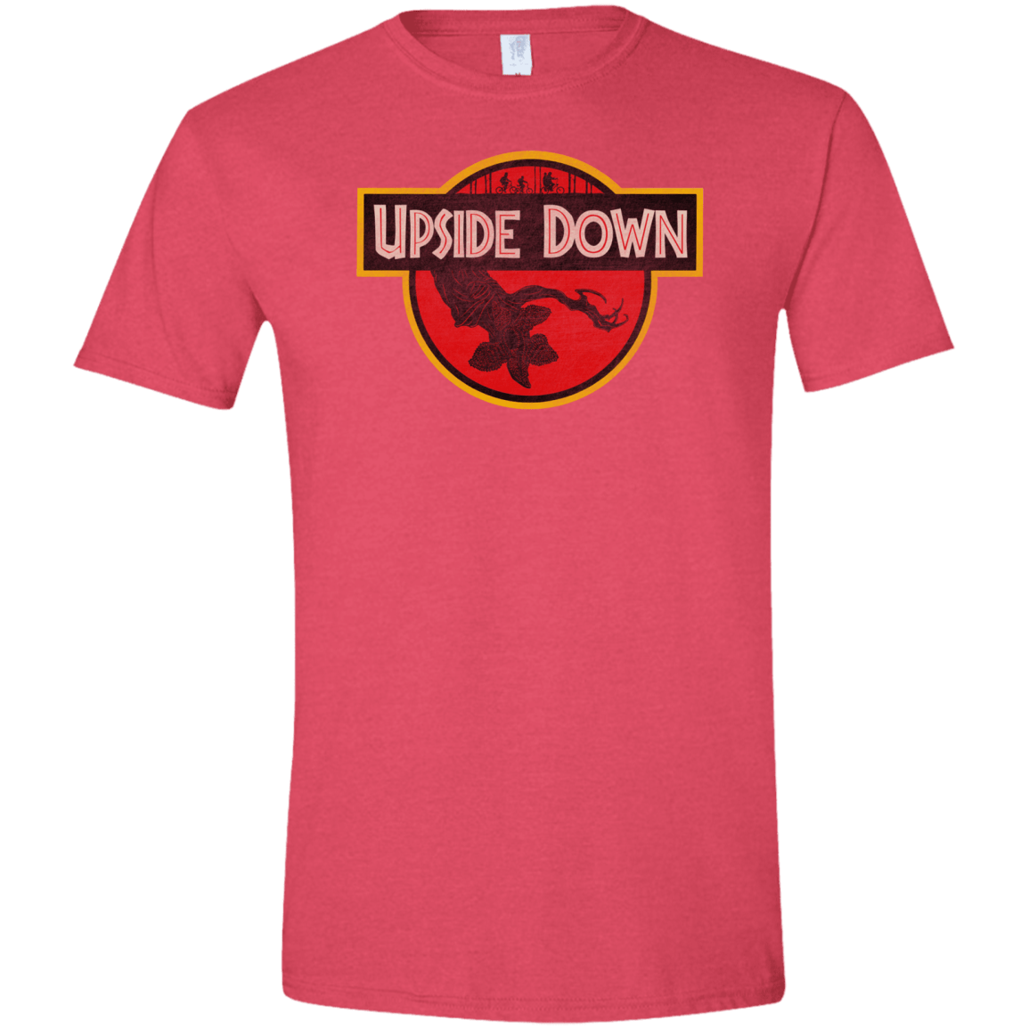 T-Shirts Heather Red / S Upside Down Men's Semi-Fitted Softstyle
