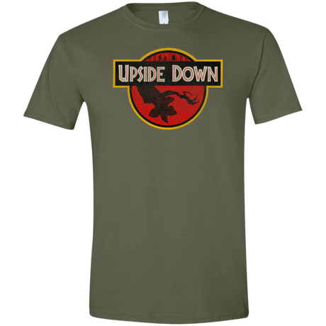 T-Shirts Military Green / S Upside Down Men's Semi-Fitted Softstyle