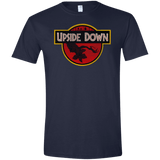 T-Shirts Navy / X-Small Upside Down Men's Semi-Fitted Softstyle