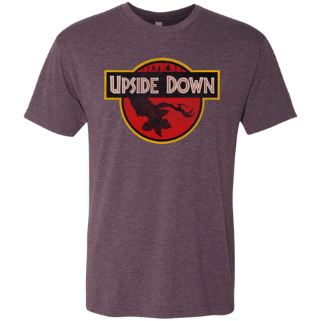T-Shirts Vintage Purple / S Upside Down Men's Triblend T-Shirt