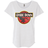 T-Shirts Heather White / X-Small Upside Down Triblend Dolman Sleeve