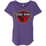 T-Shirts Purple Rush / X-Small Upside Down Triblend Dolman Sleeve