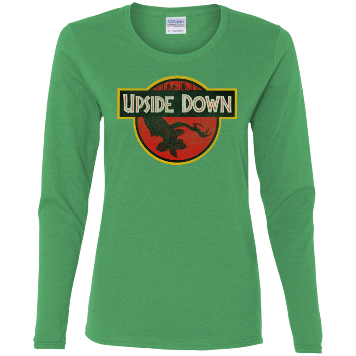 T-Shirts Irish Green / S Upside Down Women's Long Sleeve T-Shirt